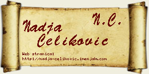 Nadja Čeliković vizit kartica
